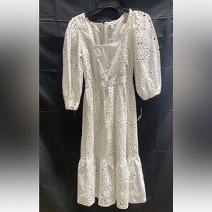 Nordstrom White Eyelet Dress